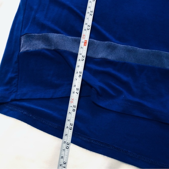Spense 2X Royal Blue T Shirt with Mesh Detail - Picture 6 of 10